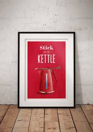Stick on the kettle-