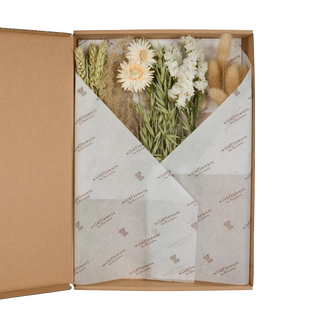 Caja de regalo de flores secas