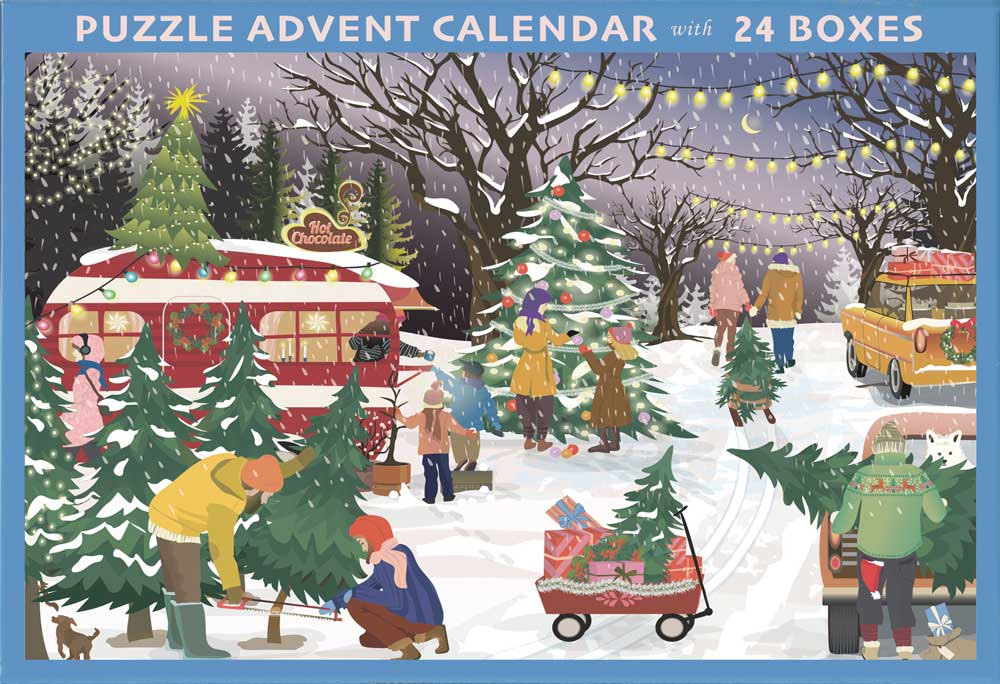 Christmas Tree & Snowflakes Jigsaw Advent Calender