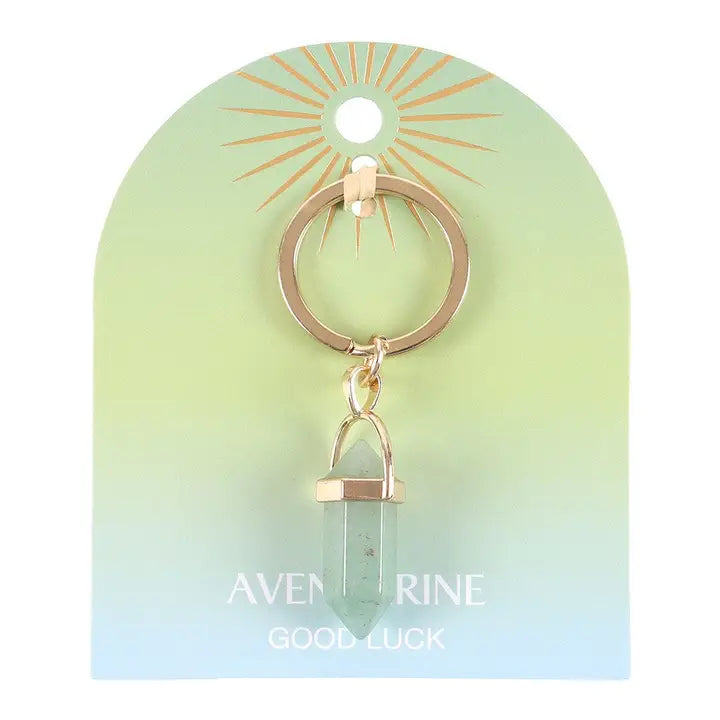 Aventurine Good Luck Keyring