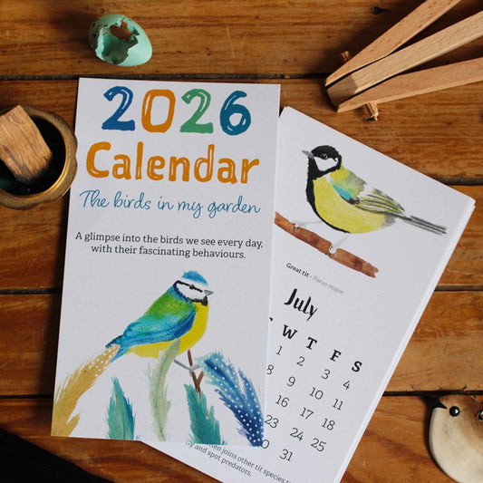 The Birds in My Garden 2026 Calender