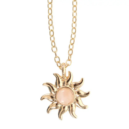 The Sun Celestial Rose Quartz Necklace