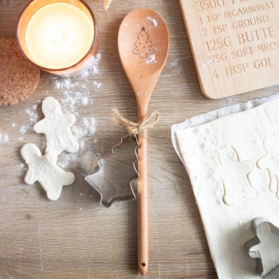 Christmas Tree Wooden Spoon