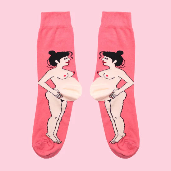 Pregnant Woman Socks