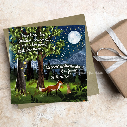 The Smallest Things - Fox Under The Moon Card