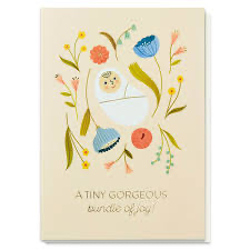 A tiny gorgeous bundle of joy card