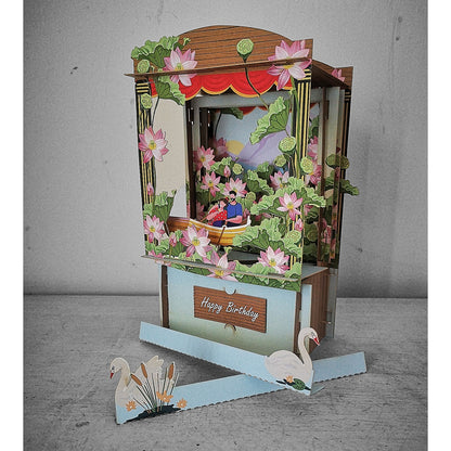 Boat Ride Paper Theatre Pop Up Card