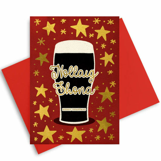 Nollaig Shona Pint - Prints of Ireland Card