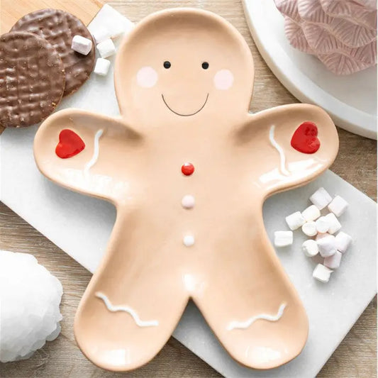 Gingerbread Ceramic Serving Plate