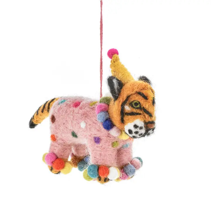 Christmas Decoration Felt Tiger