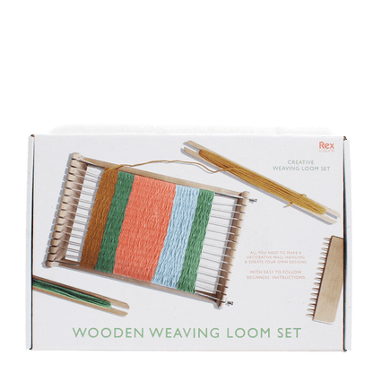 Wooden Weaving Loom Set