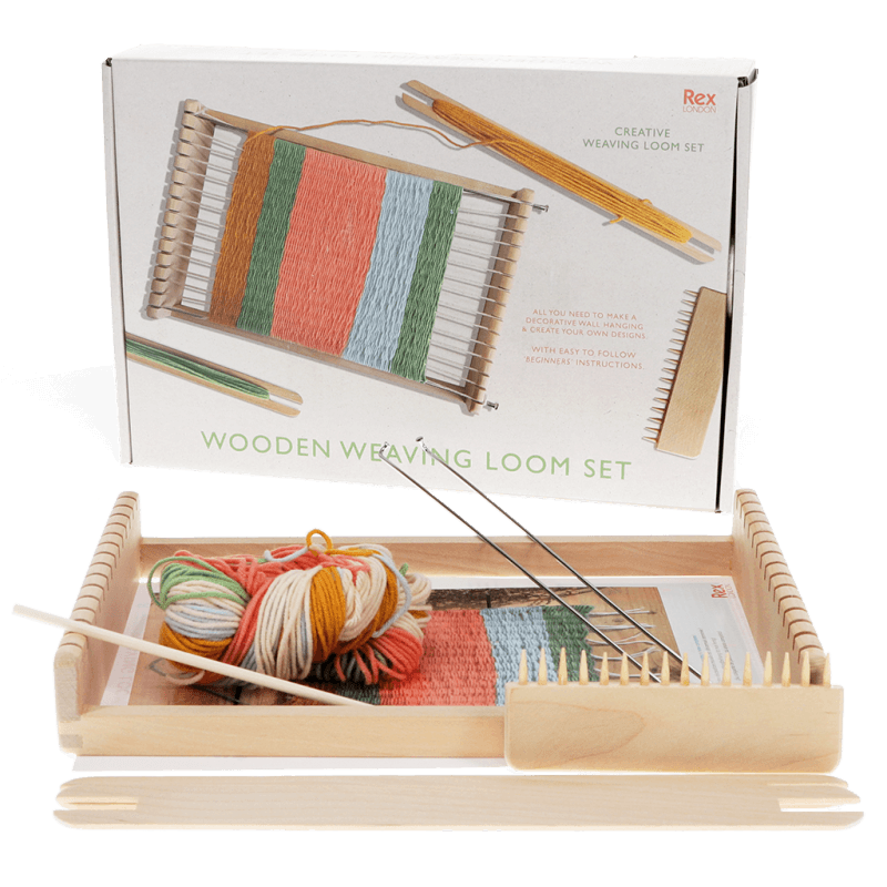 Wooden Weaving Loom Set