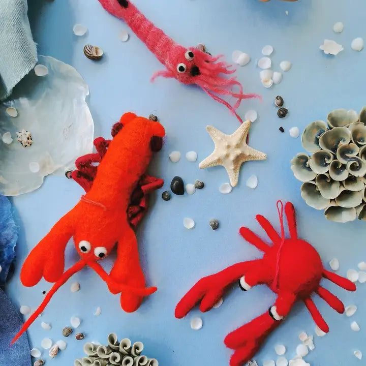 Christmas Decoration Felt Lobster