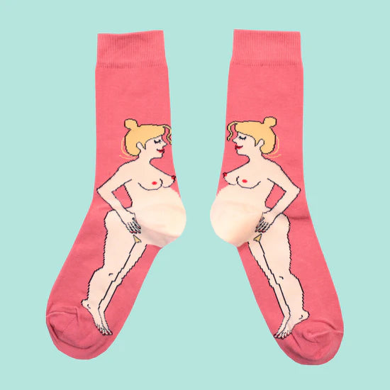 Pregnant Woman Socks