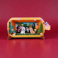 Dog parties in the park card
