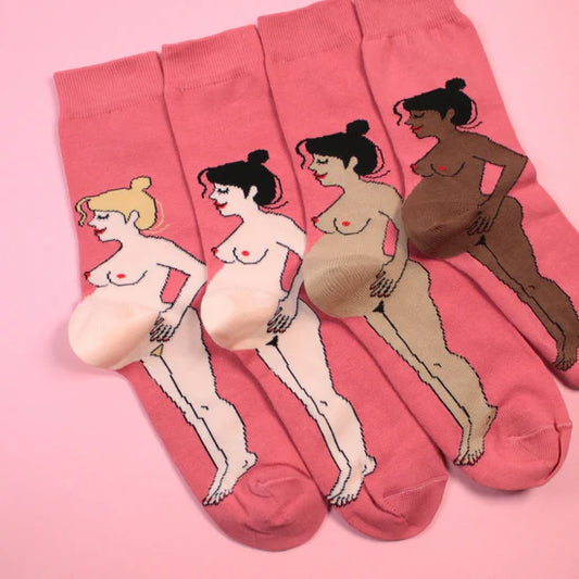 Pregnant Woman Socks