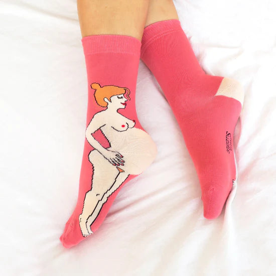 Pregnant Woman Socks