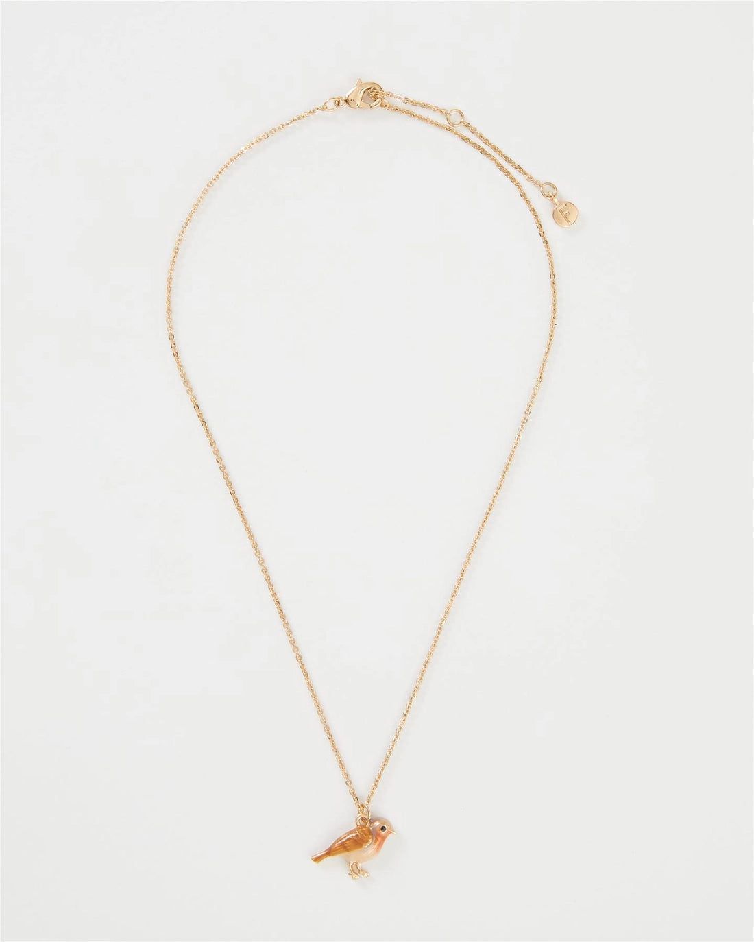 Enamel Robin Necklace
