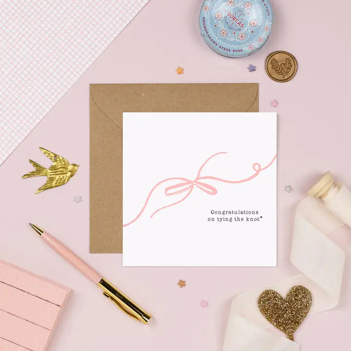 You Tied The Knot! - Pickled Pom Pom Card