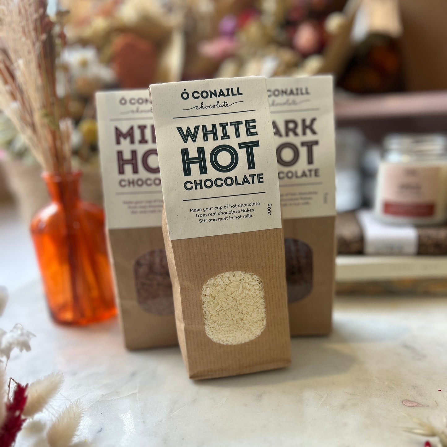 Hot Chocolate Flakes - Ó Conaill Chocolate