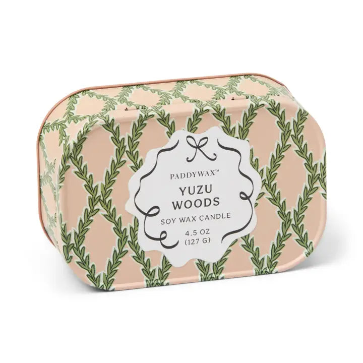 Yuzu Woods Tin Candle