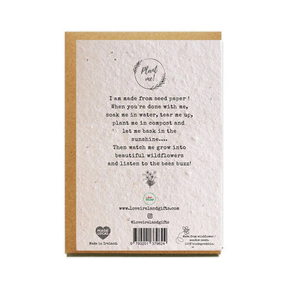 Congratulations Champagne - Plantable Seed Card