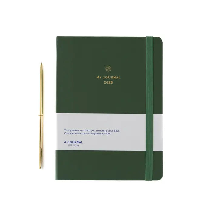 2026 Diary Olive Green