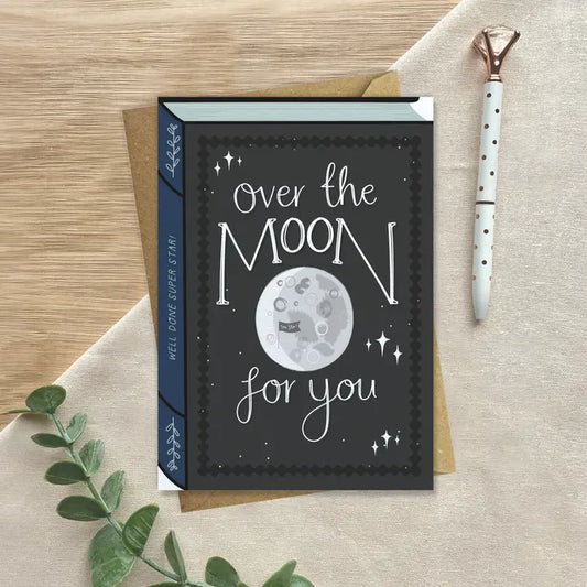 Over The Moon - Two For Joy Illustration Card