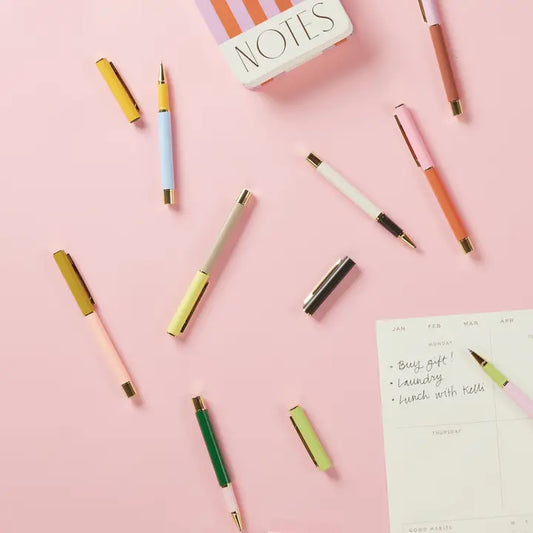 Colour Block Pens - Set of 2