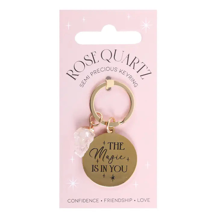 Rose Quartz Keyring