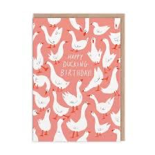 Happy ducking birthday card