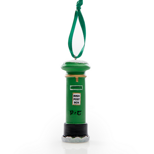 Irish post box Christmas decoration