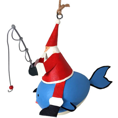 Fishing Santa Decoration