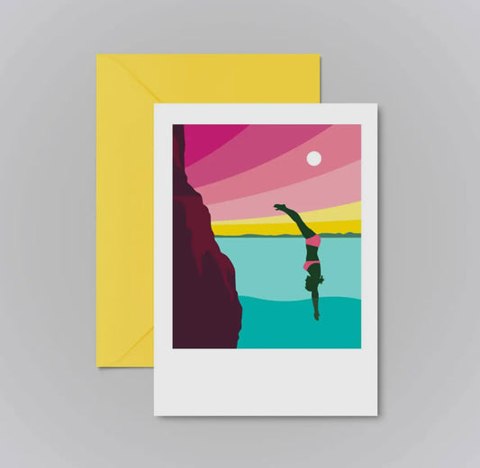 Diving Greeting Card