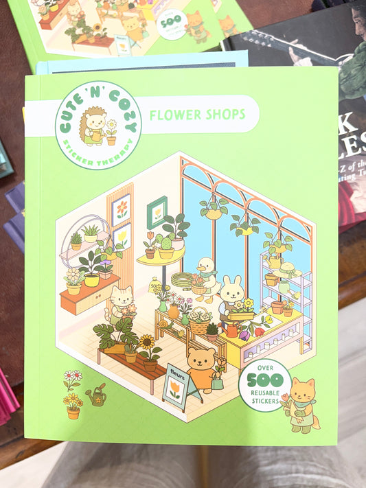 Cute n cosy flower shops stickers - skittledog
