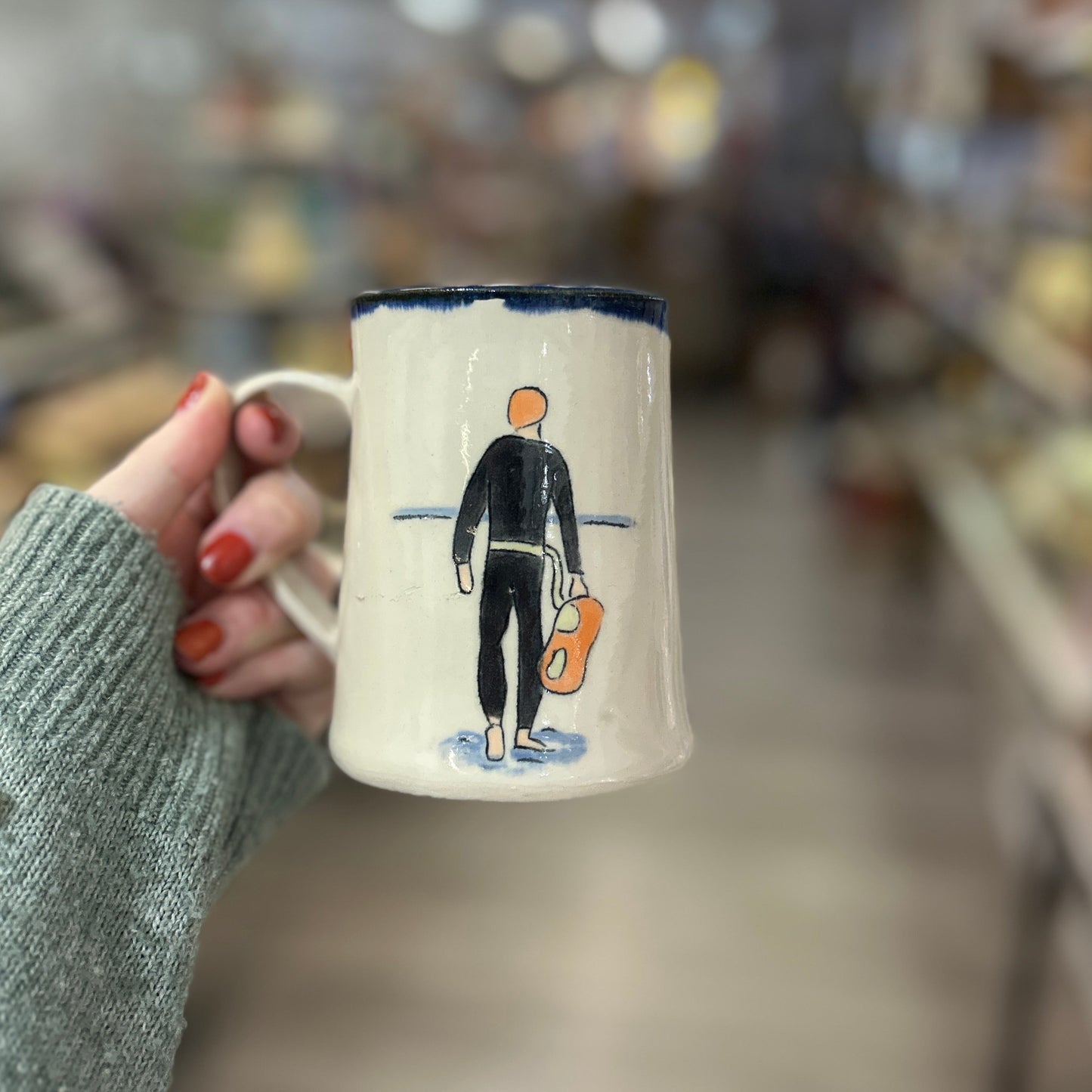 Open Water Swimmer Ceramic Mug