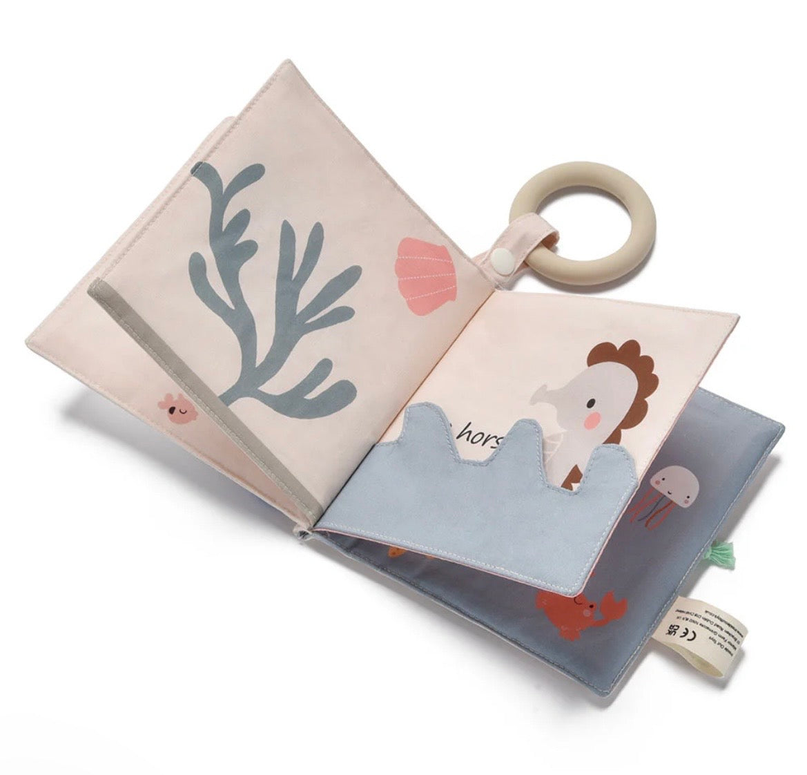Jumini Baby Cloth Book - Touch, Feel and Crinkle Toy for 6m+