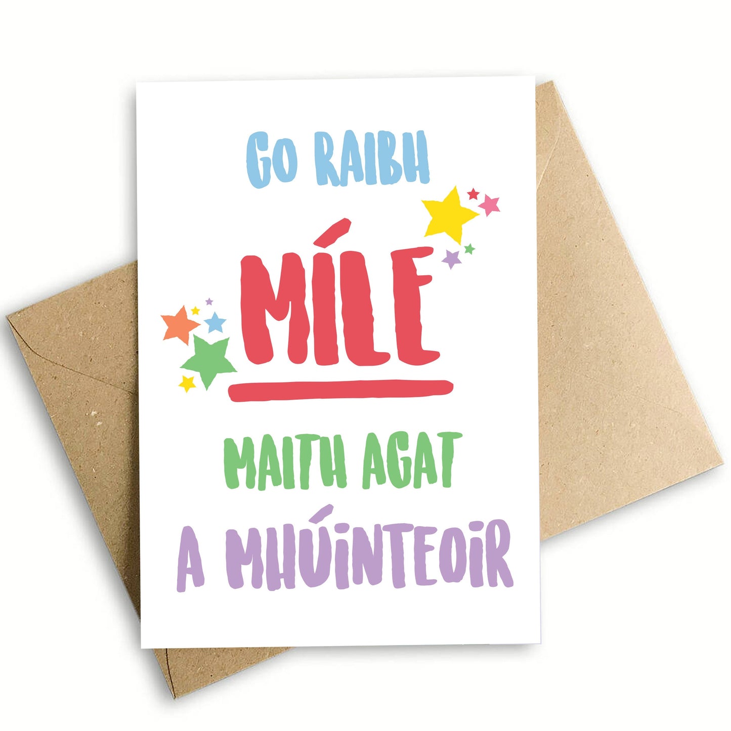 Thank you teacher card