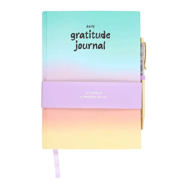 Gratitude Journal & Amethyst Pen