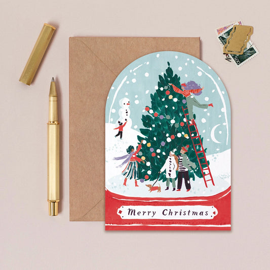 Merry Christmas Snow Globe - Sister Paper Co.