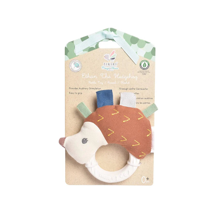 Tikiri Hedgehog Rattle Toy