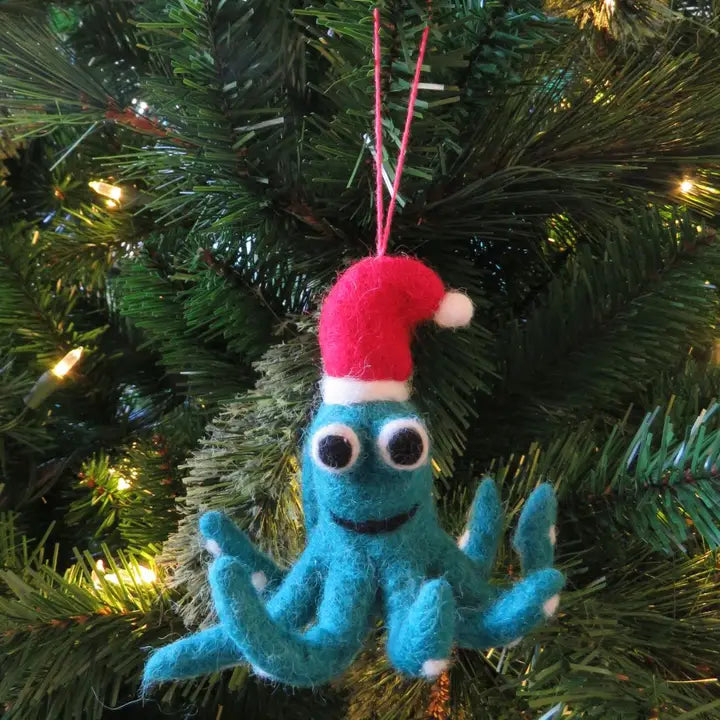 Christmas Decoration Felt Octopus