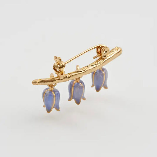 Enamel Bluebell Brooch