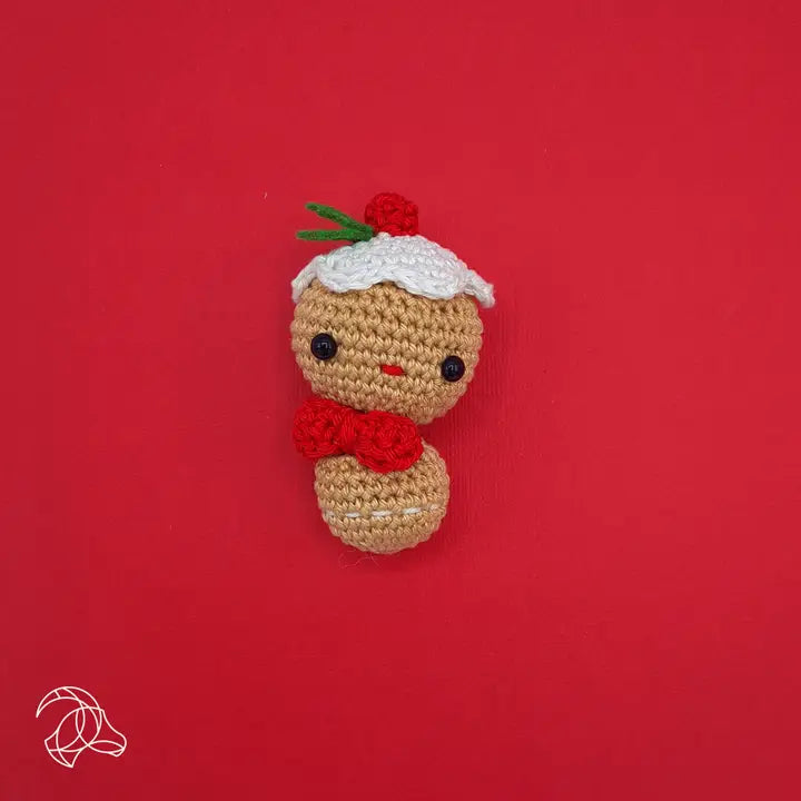 Diy Crochet Kit Mini Gingerbread Man