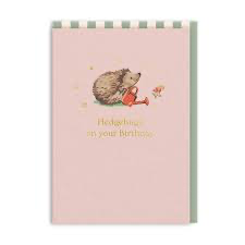 Hedgehugs on your birthday card