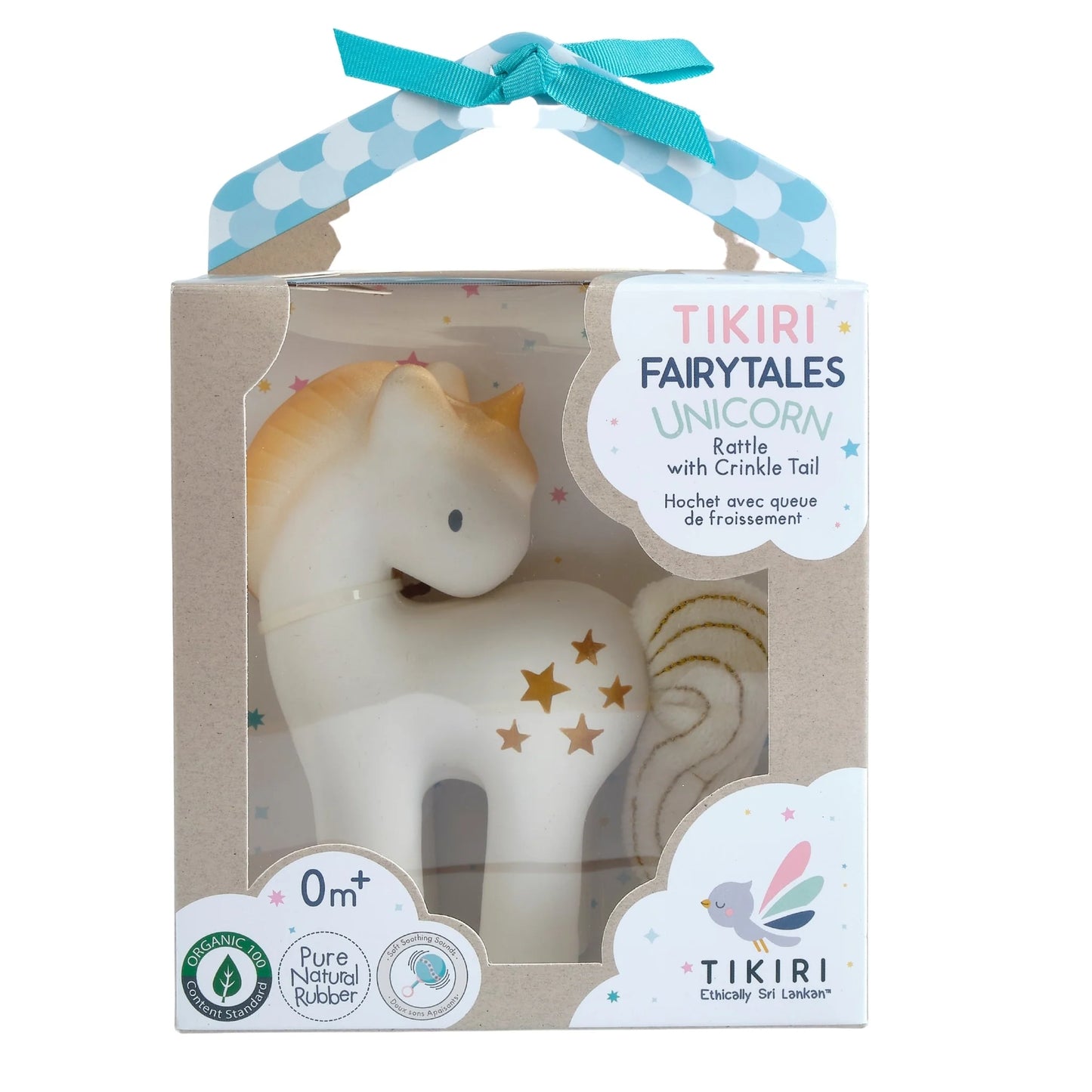 Tikiri Fairytale Gold Unicorn Rattle