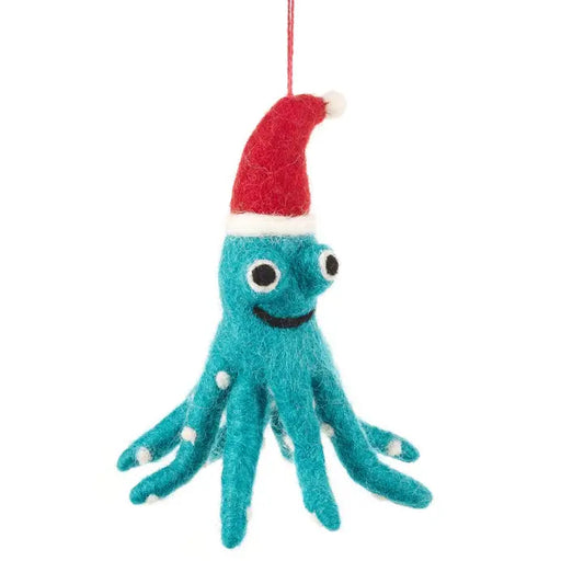 Christmas Decoration Felt Octopus