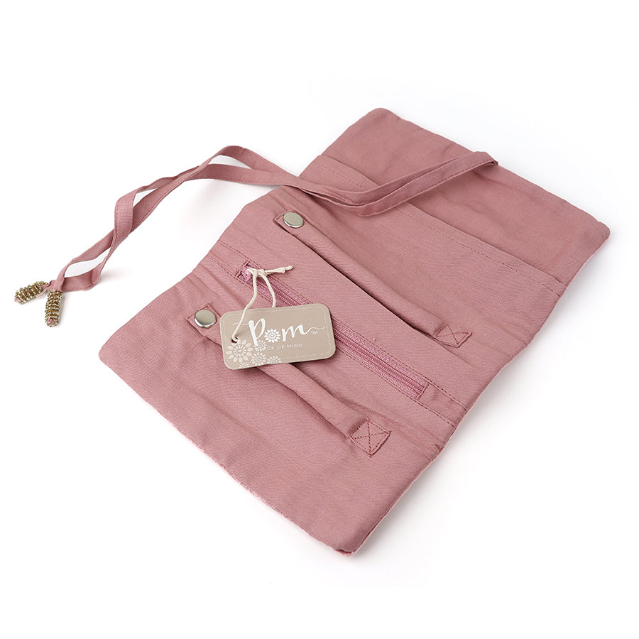 POM Velvet Floral Jewellery Roll