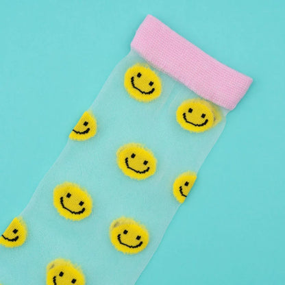 Smiley Sheer Sock