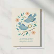 You’re engaged congratulations card